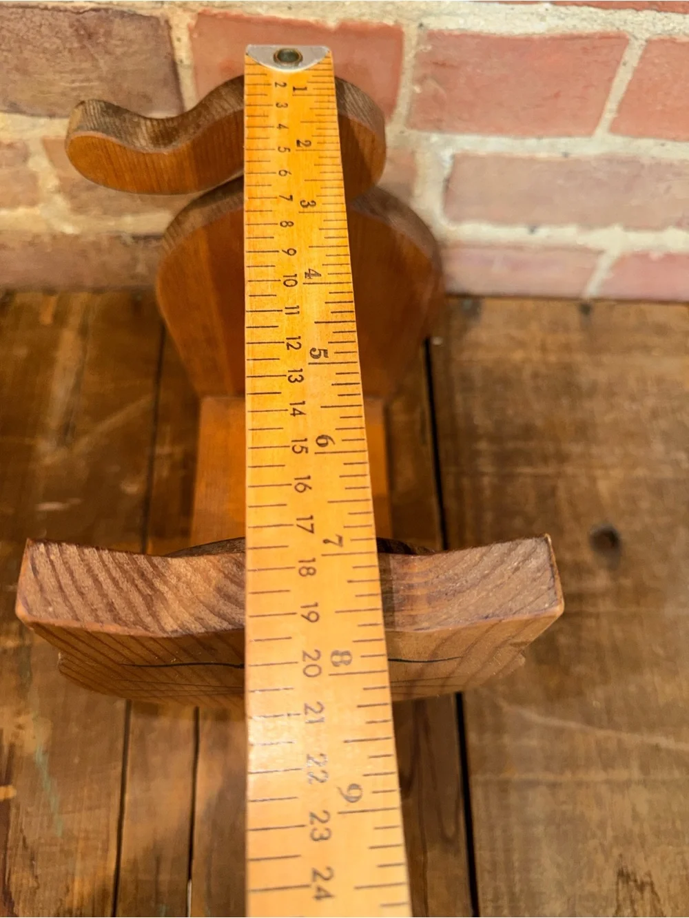 Handcrafted Wooden Cat Napkin Holder - Orange Wood